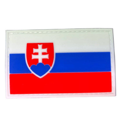 Nášivka na suchý zip, 3D PVC, 8 x 5cm - Slovensko